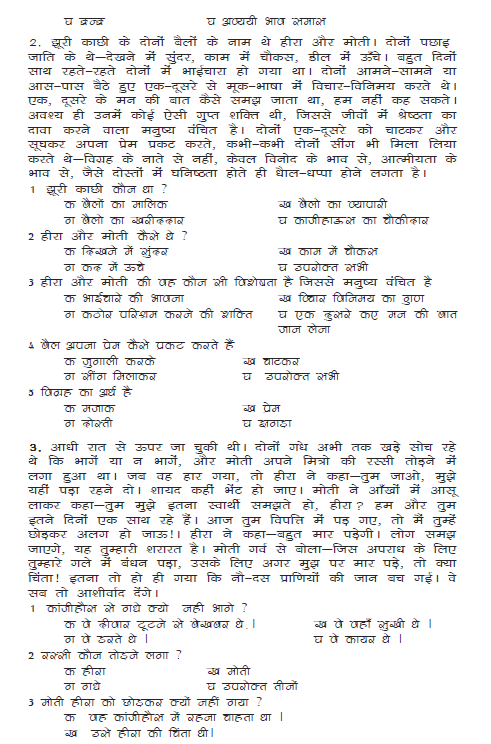 9th class hindi assignment